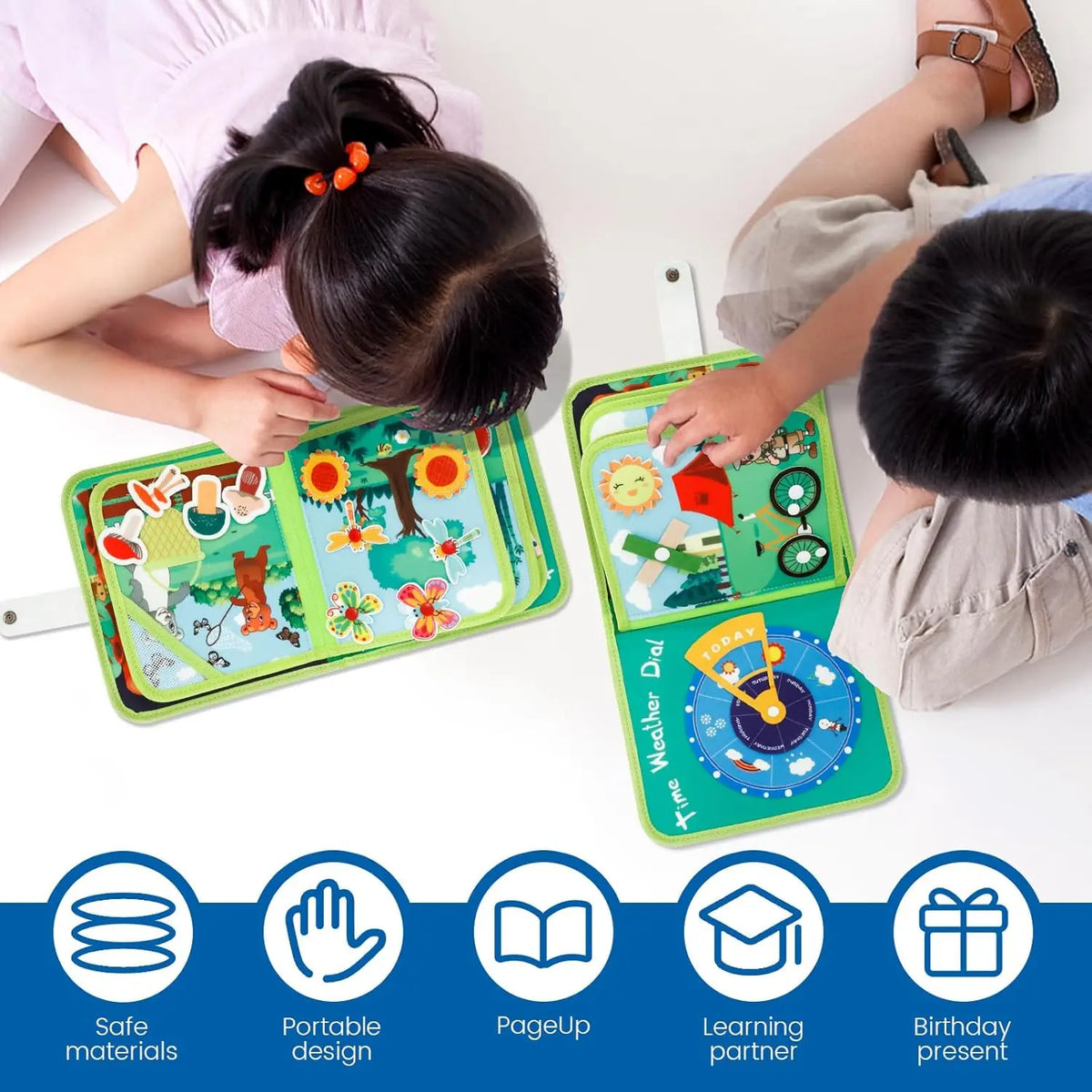 Toddler Felt Busy Board Early Learning Educational Book