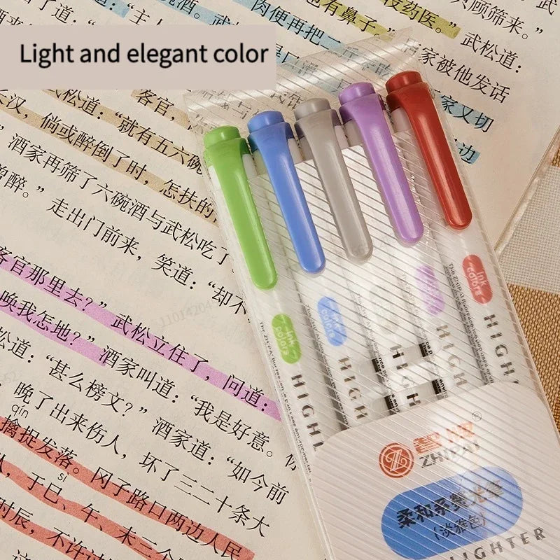 Double Headed Highlighter Pens Set For School Office Drawing