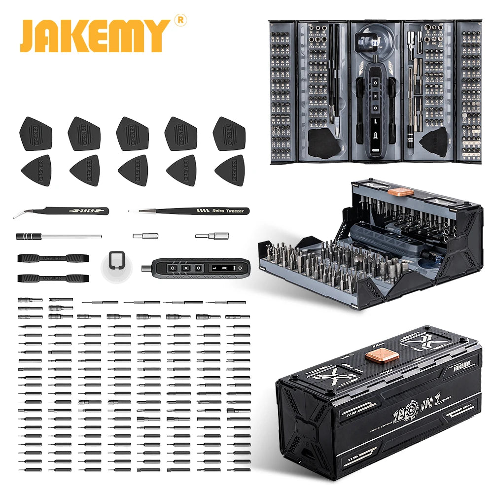 180 in 1 Precision Manual Multifunctional Screwdriver Set Magnetic Phillips Bits Mobile iPhone & PC & Glasses Repair Tool Gift