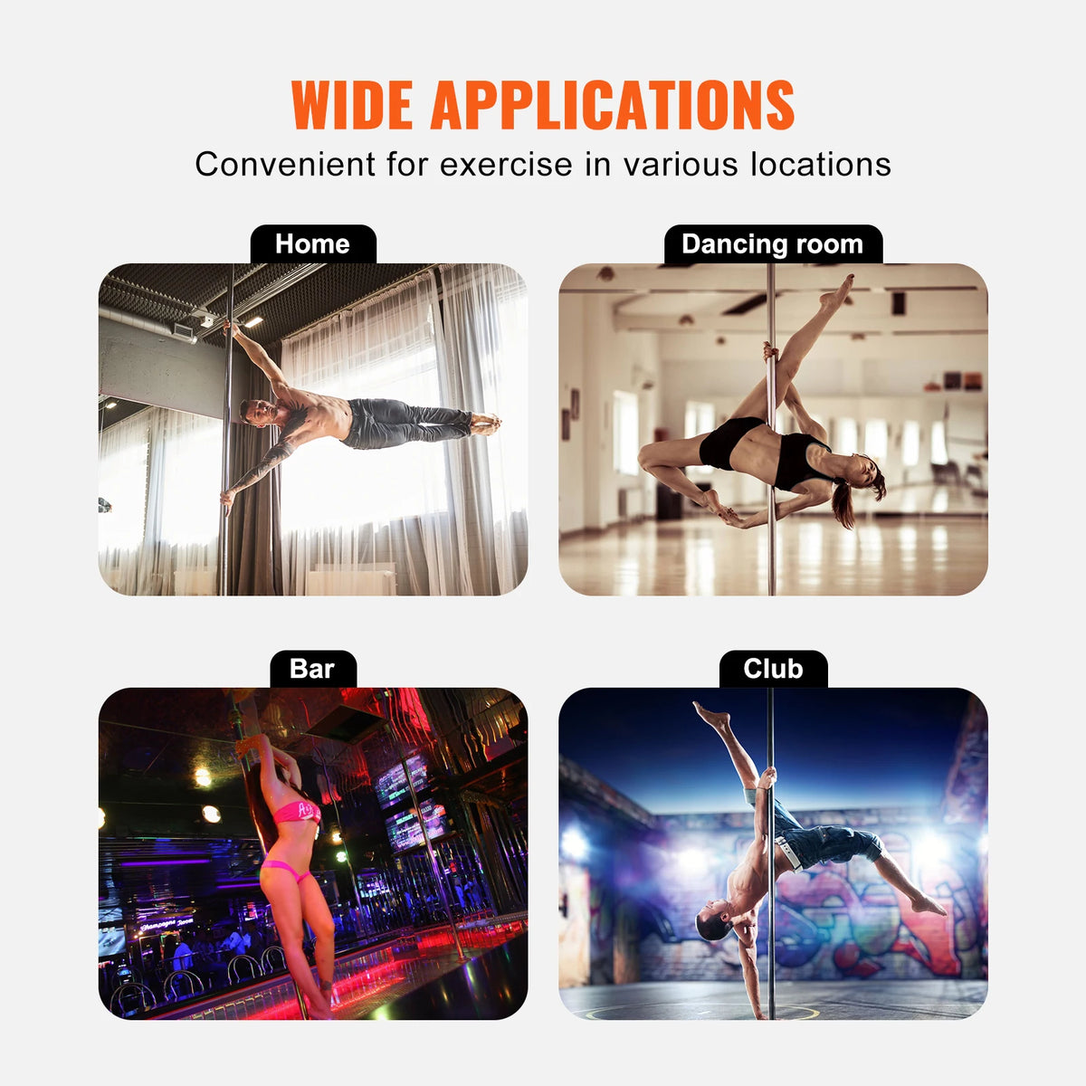 SucceBuy Professional Spinning Dancing Pole For Fitness Training