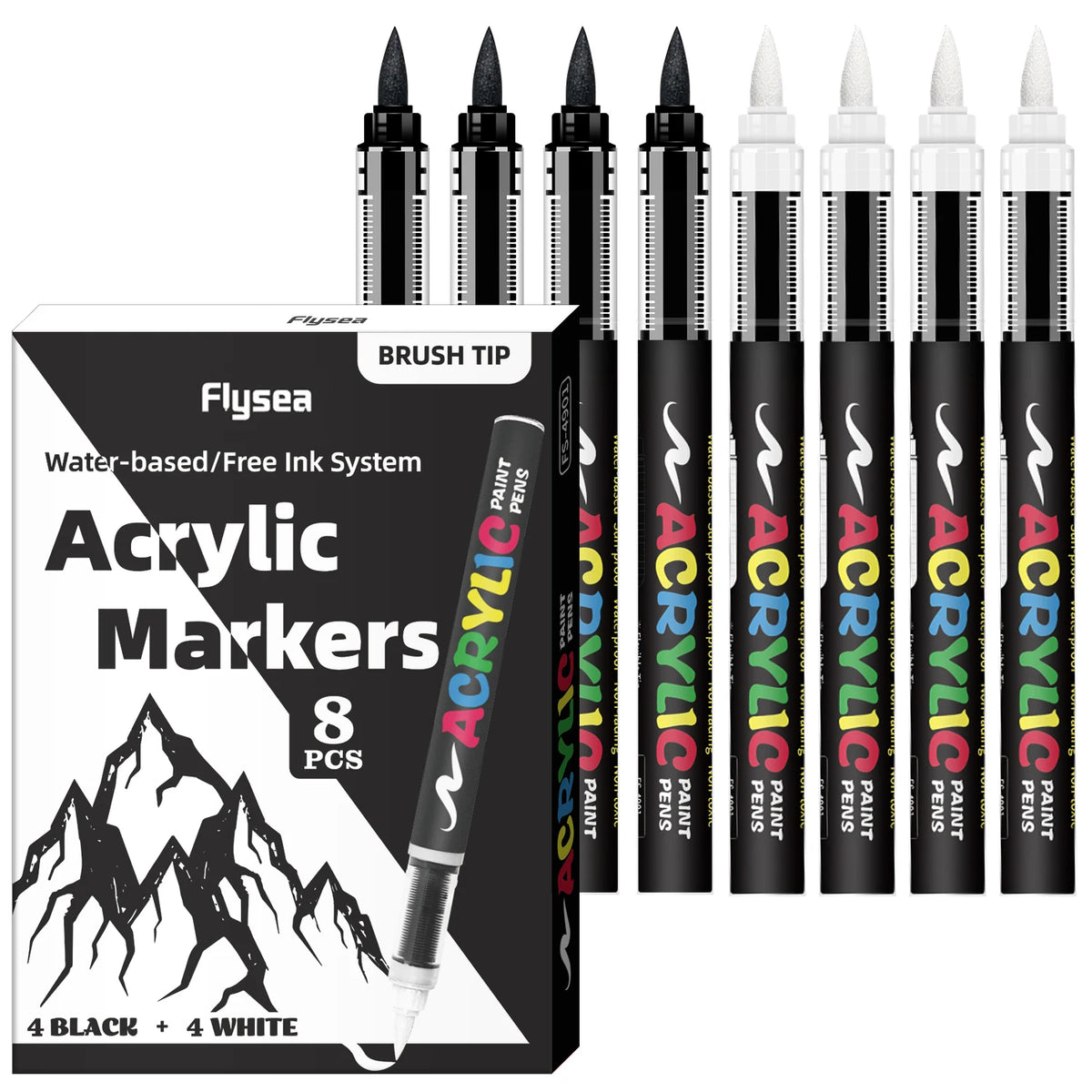 Acrylic Paint Markers Set for Illustration Sketching Wood and Glass