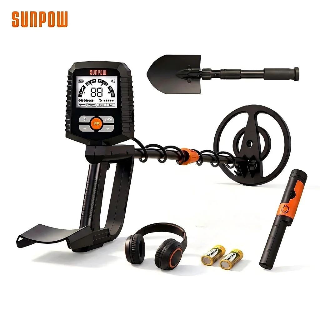 Sunpow Metal Detector Kit With Pinpointer And Waterproof Coil