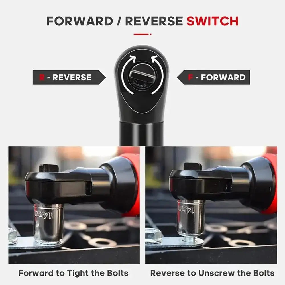 Cordless 12V Right Angle Electric Ratchet Wrench For Auto Repair