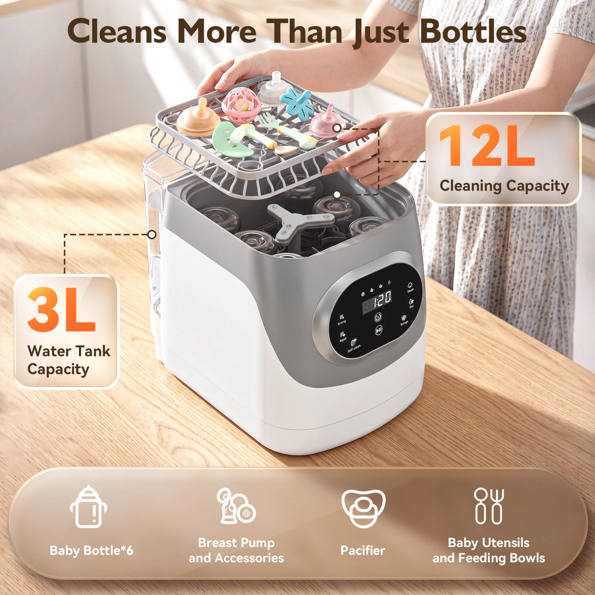 Baby Bottle Washer Sterilizer And Dryer Multifunction Machine