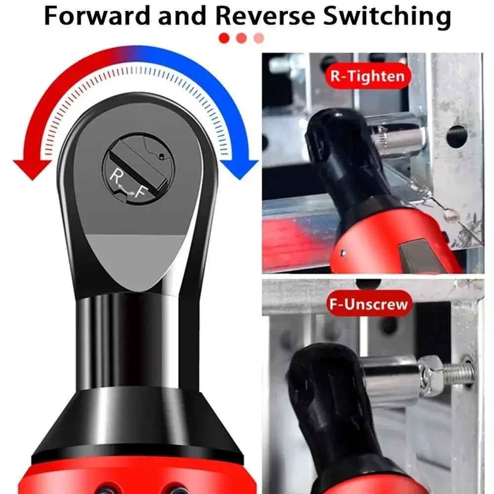 Cordless 12V Right Angle Electric Ratchet Wrench For Auto Repair