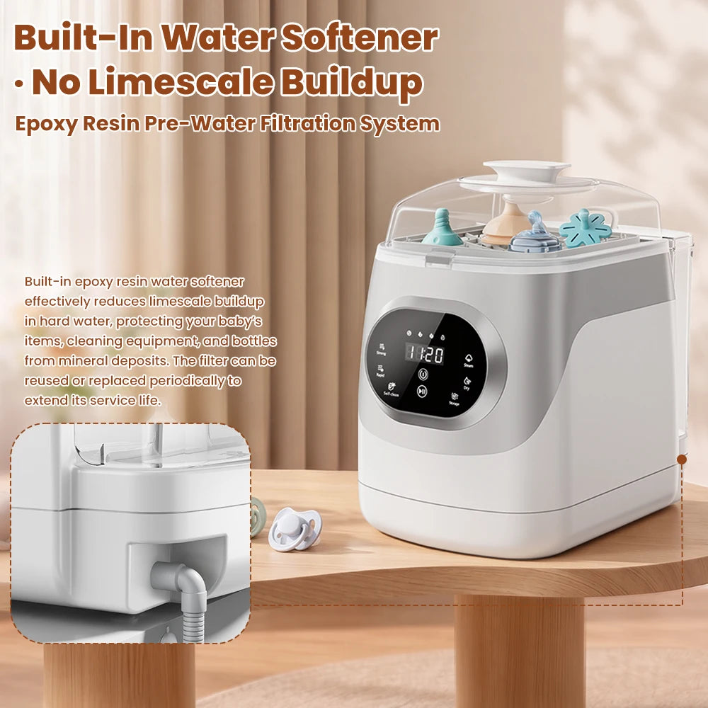 Countertop Baby Bottle Washer With Steam Sterilizer And Dryer