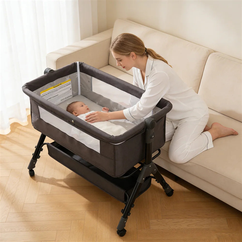 Portable Baby Bassinet And Foldable Bedside Sleeper For Infants