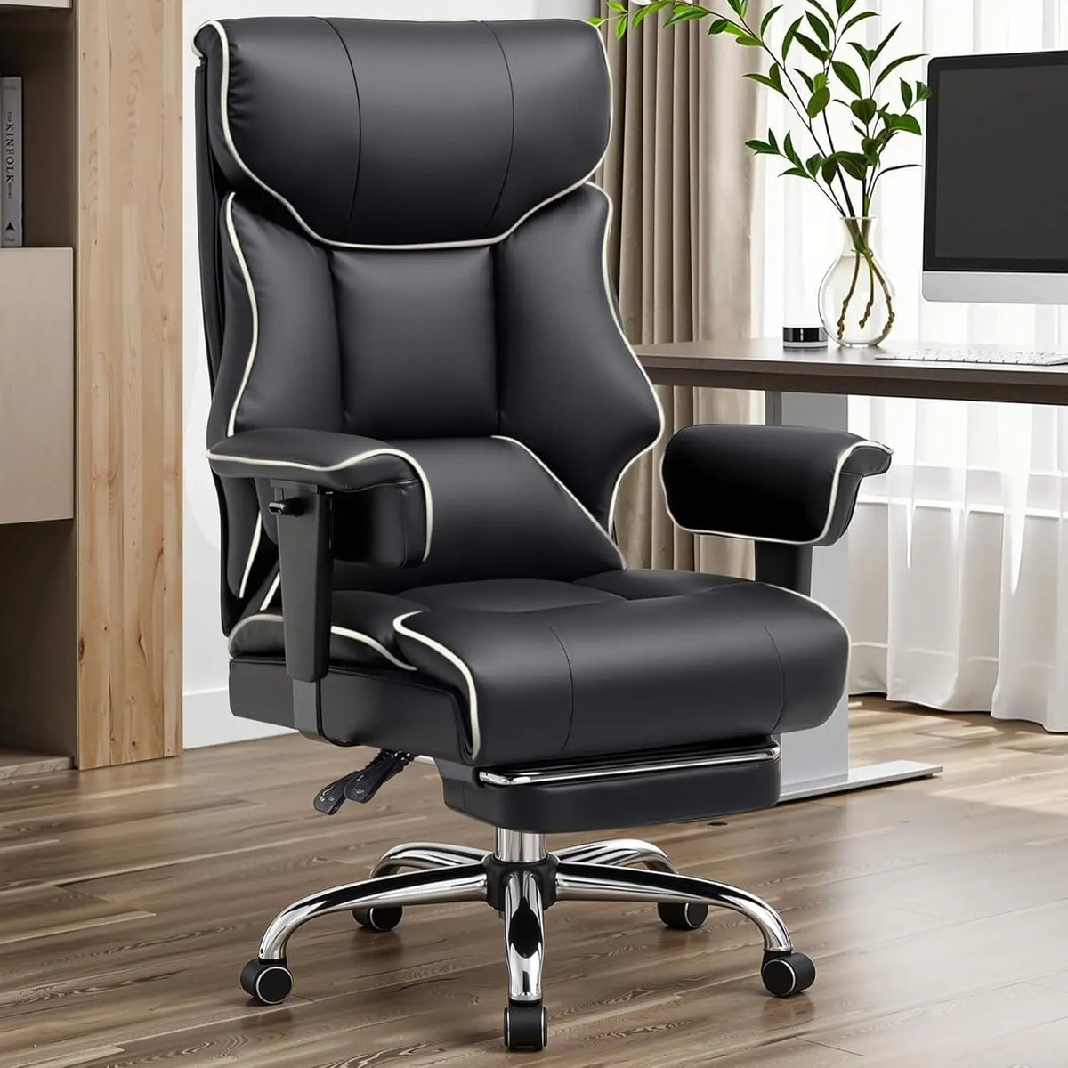 Comhoma High Back Executive Office Chair With Ergonomic Lumbar Support