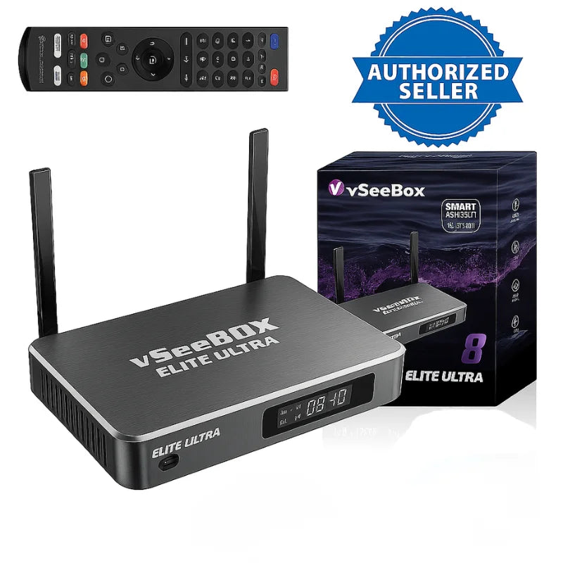 Vseebox Elite Ultra Streaming Set Top Box With Bluetooth IPTV