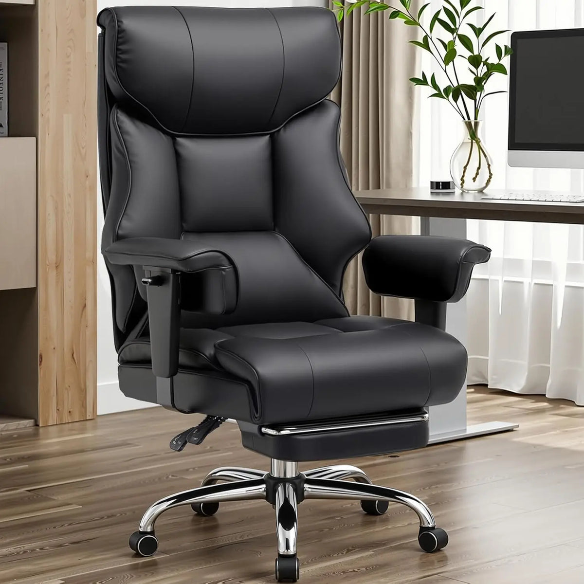 Comhoma High Back Executive Office Chair With Ergonomic Lumbar Support