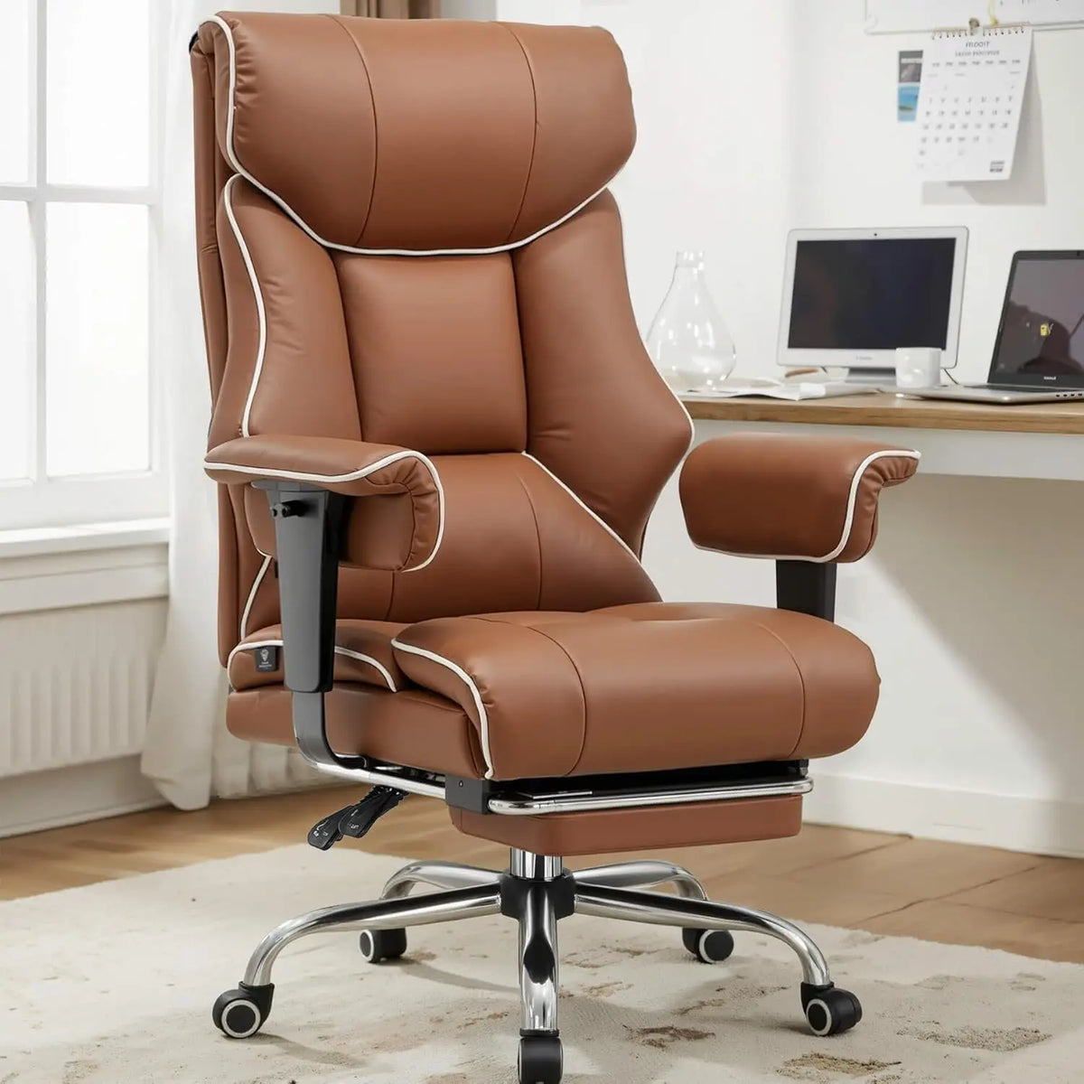 Comhoma High Back Executive Office Chair With Ergonomic Lumbar Support