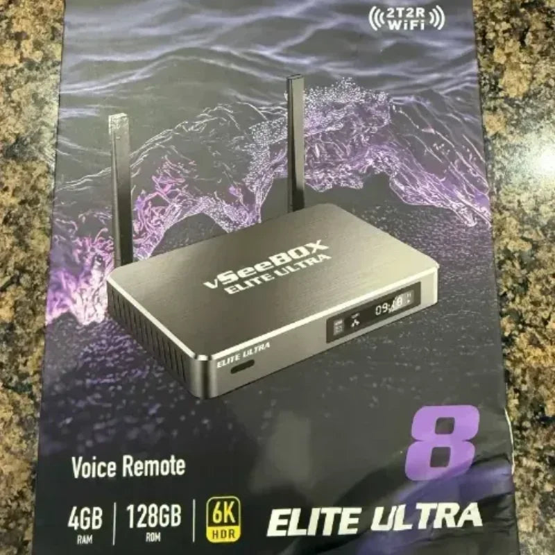 Vseebox Elite Ultra Streaming Set Top Box With Bluetooth IPTV