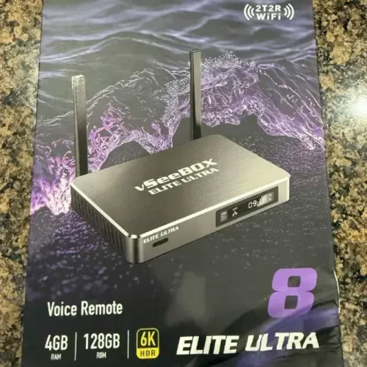 Vseebox Elite Ultra Streaming Set Top Box With Bluetooth IPTV