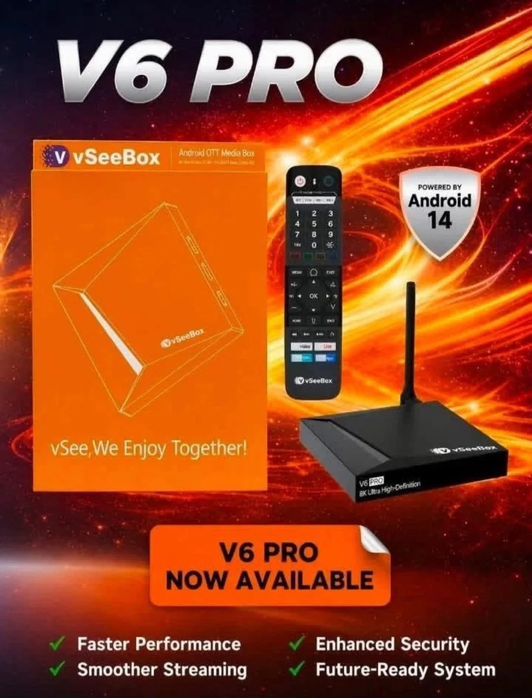 Vseebox V6 Pro Android Smart TV Box With Digital Tuner
