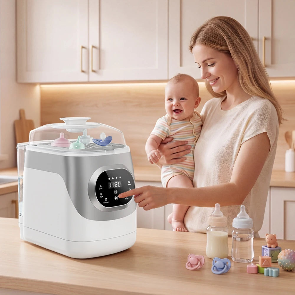 Countertop Baby Bottle Washer With Steam Sterilizer And Dryer