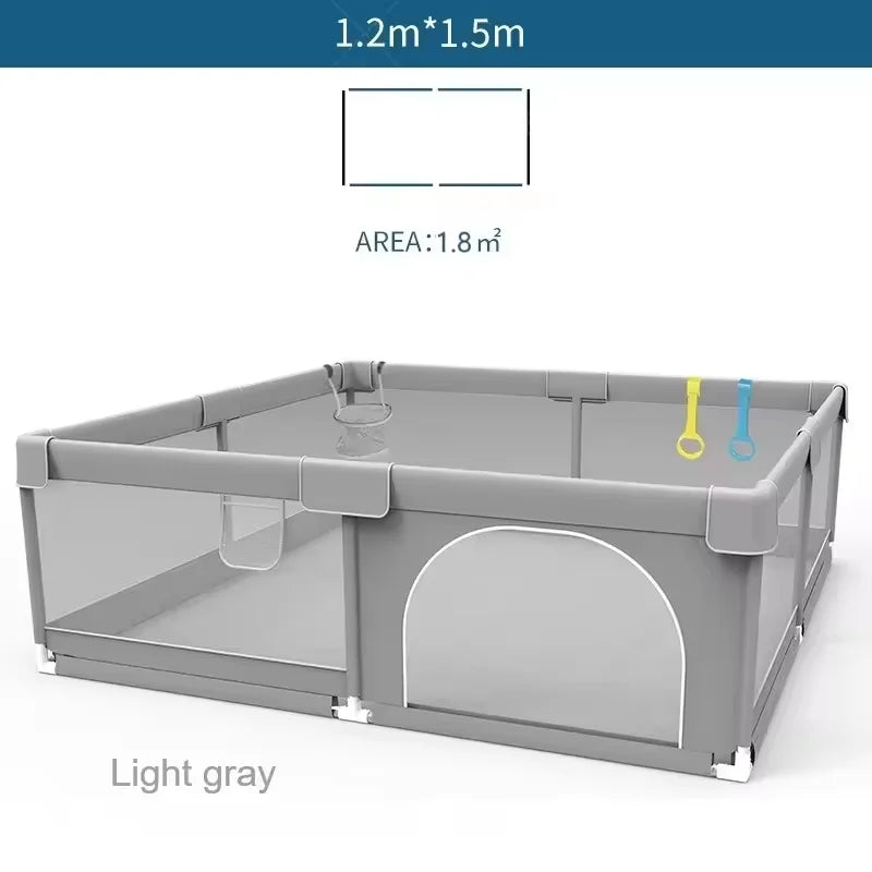 IMBABY Baby Playpen With Ball Box And Child Safety Barrier