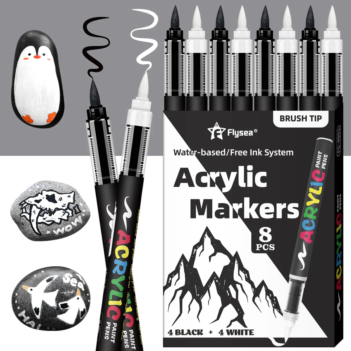 Acrylic Paint Markers Set for Illustration Sketching Wood and Glass