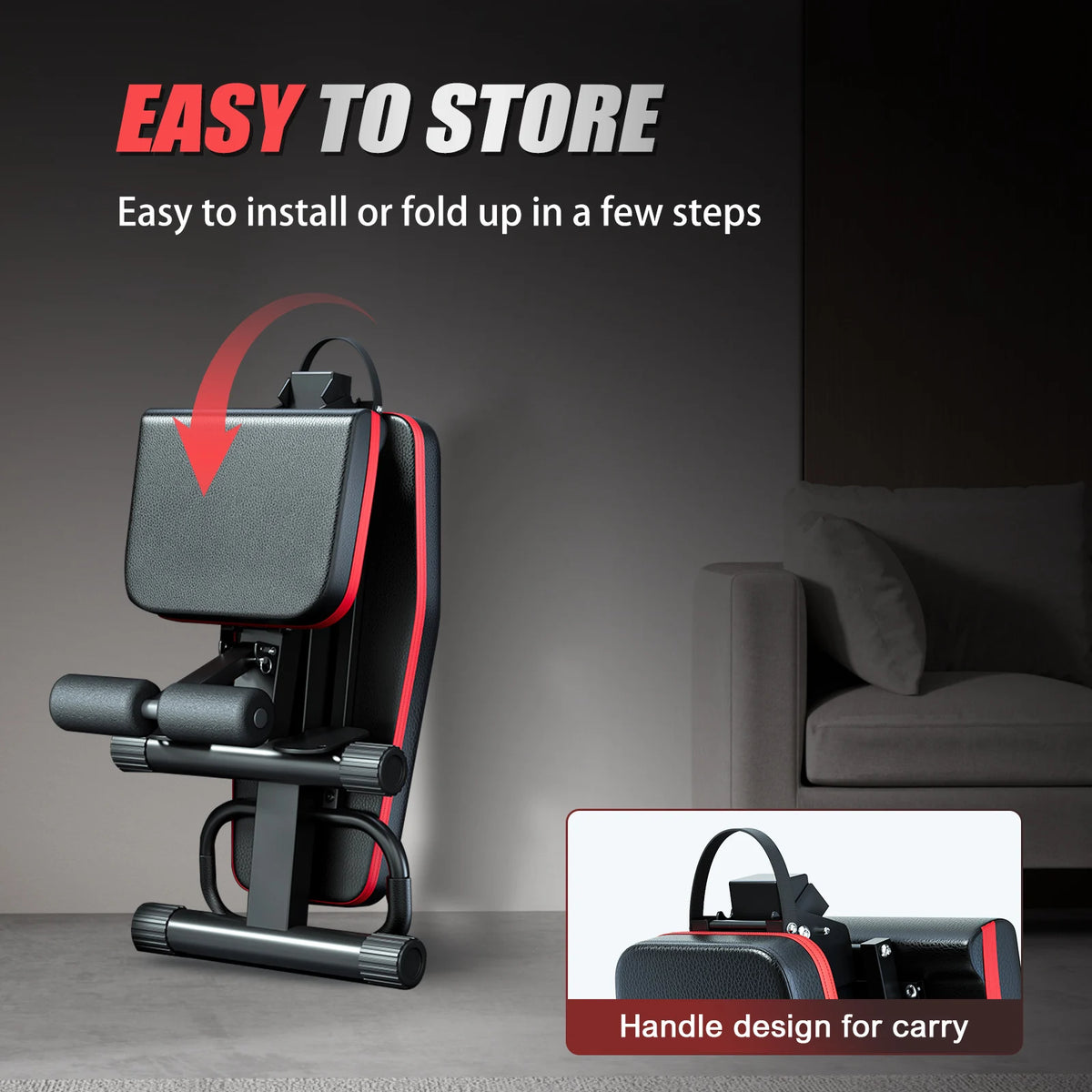 Multi Functional Foldable Dumbbell Weight Bench For Home Fitness