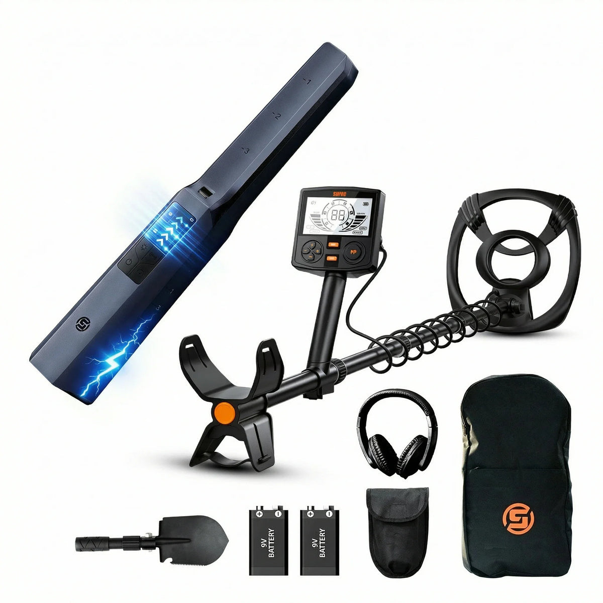 SUNPOW Professional Metal Detector With Waterproof Search Coil