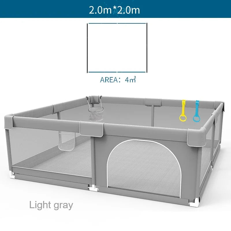 IMBABY Baby Playpen With Ball Box And Child Safety Barrier