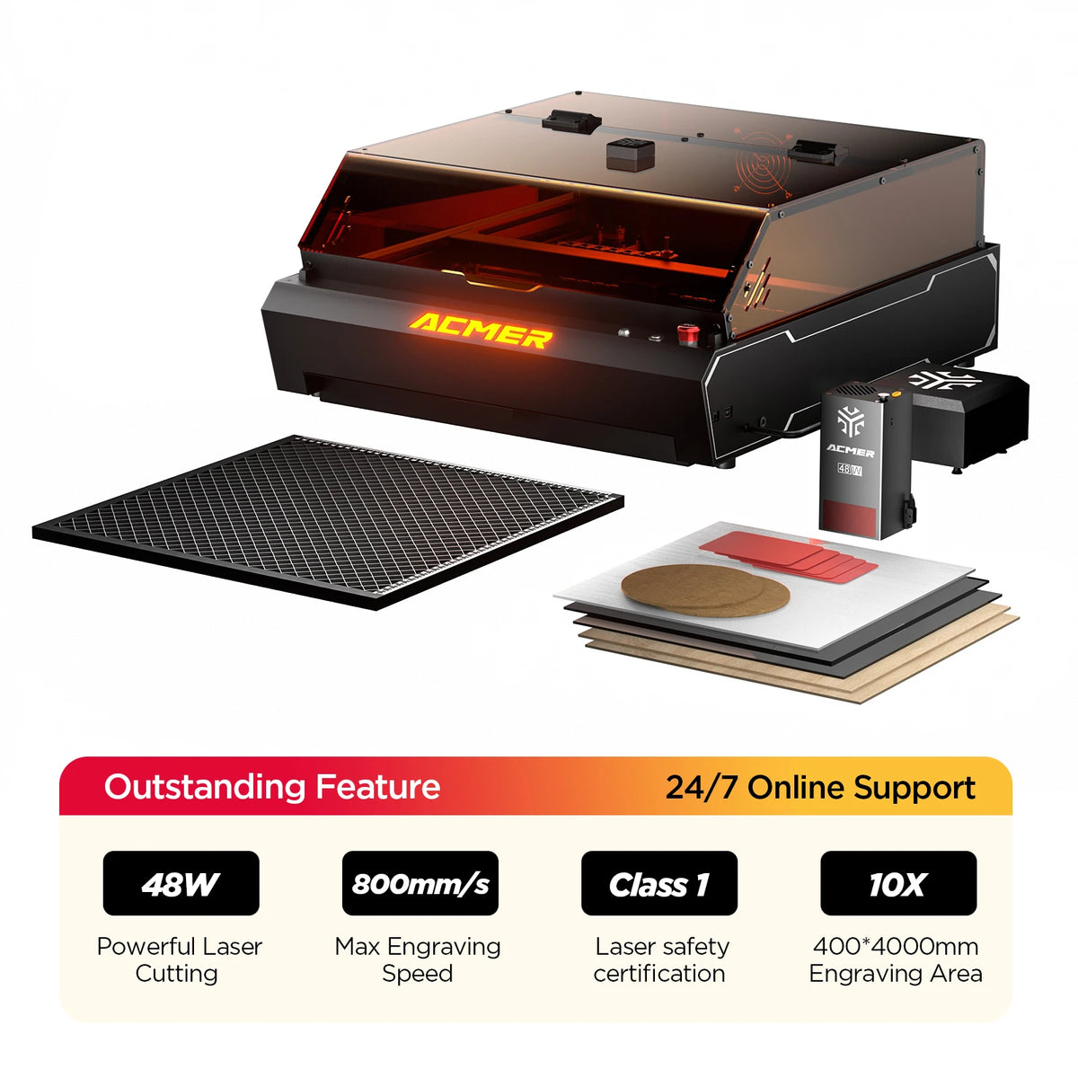 Acmer P3 Industrial Laser Engraving CNC Woodworking Cutting Machine