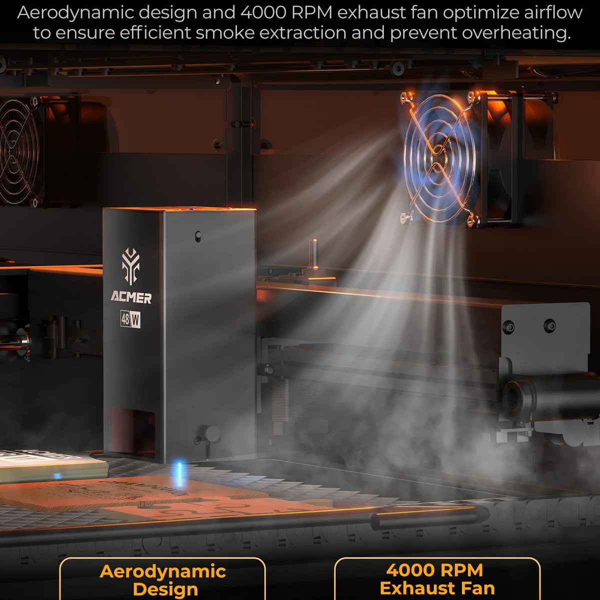 Acmer P3 Industrial Laser Engraving CNC Woodworking Cutting Machine