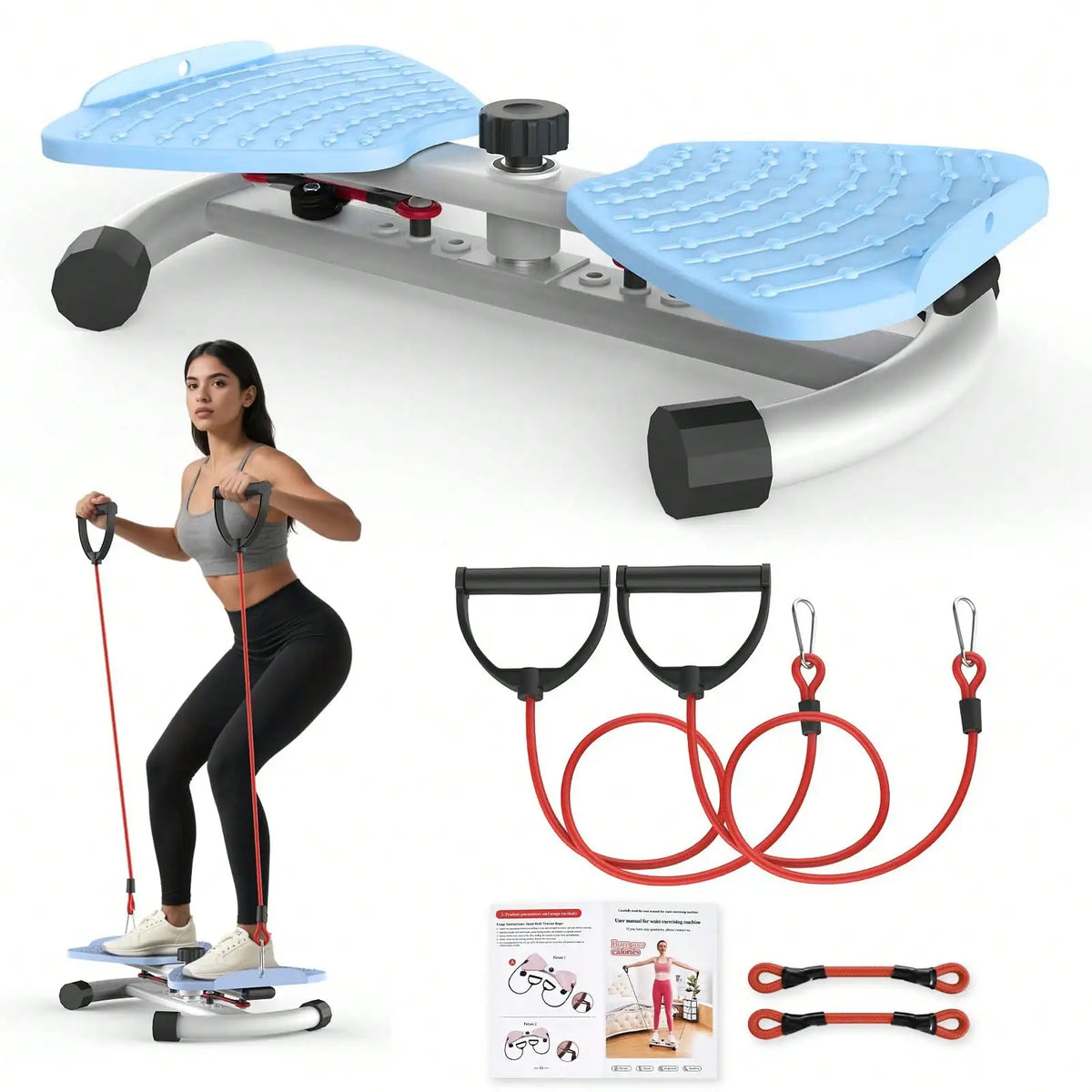 Multifunctional Twist Waist Disc Board With Resistance Bands