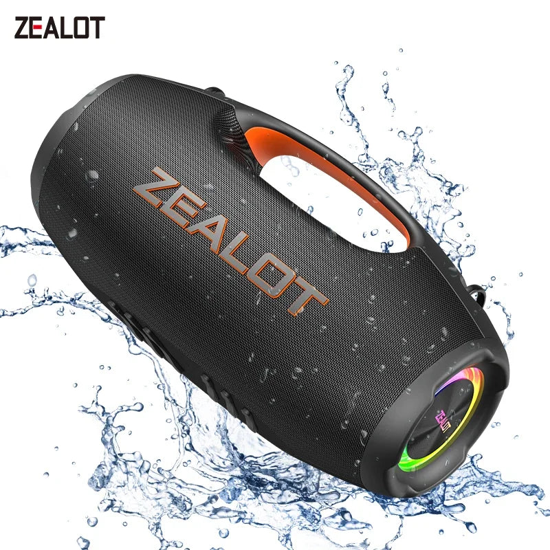 Zealot S86 Bluetooth Speaker 60W Subwoofer Outdoor IPX6 Portable