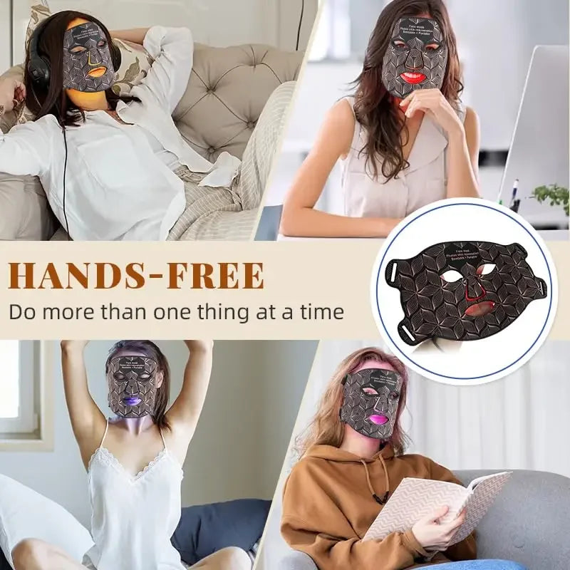 Ubilli Led Face Mask For Red Light Therapy Skin Rejuvenation