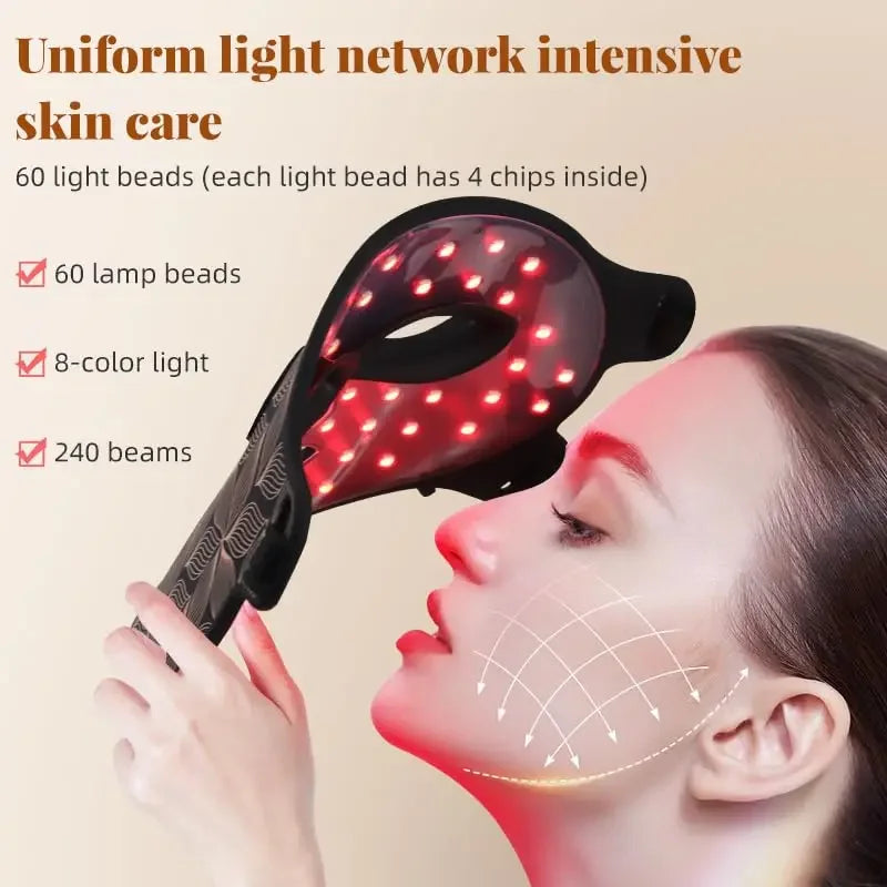Ubilli Led Face Mask For Red Light Therapy Skin Rejuvenation