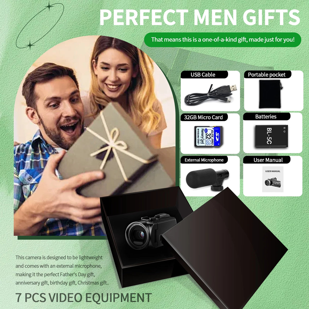 4K Handheld Vlog Camera With 18X Digital Zoom Flip Screen