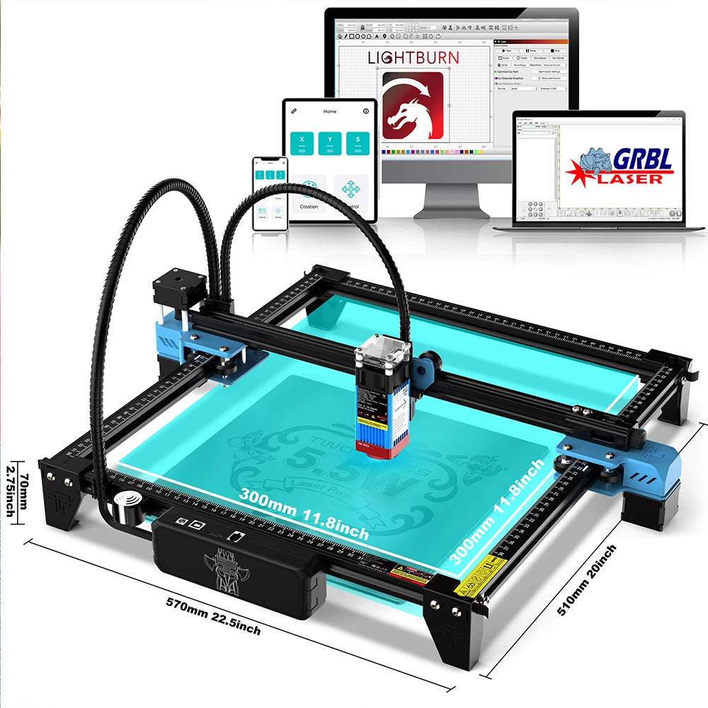 Twotrees TTS55Pro 40W Wifi Laser Engraver And Cutter