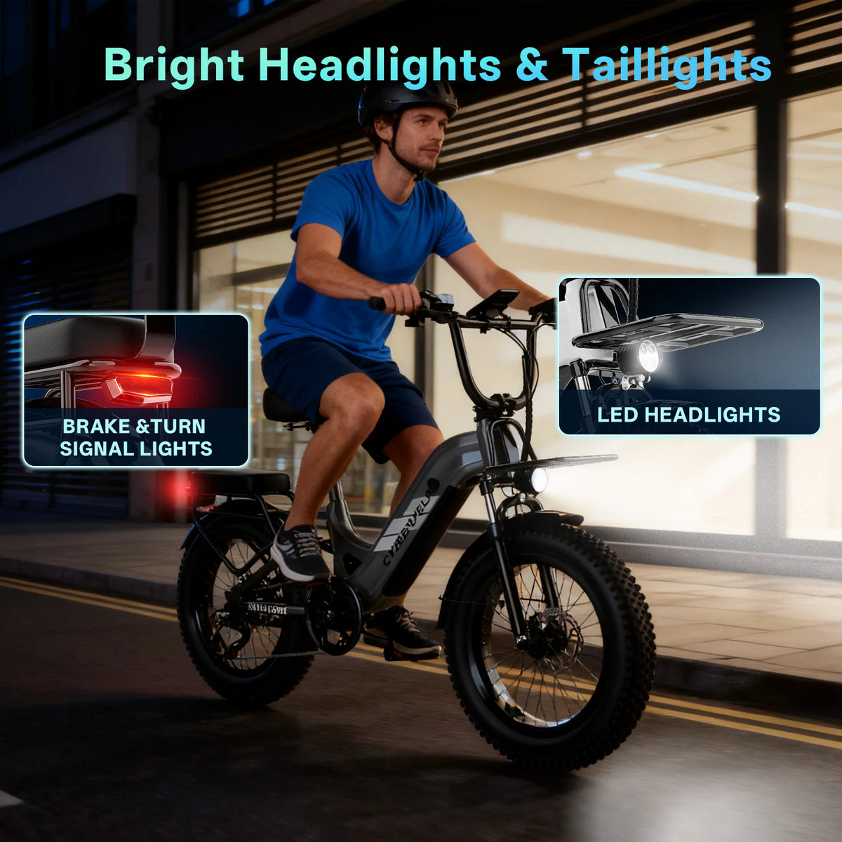 Cybervelo Step Thru Long Range Electric Bike For Daily Commuting