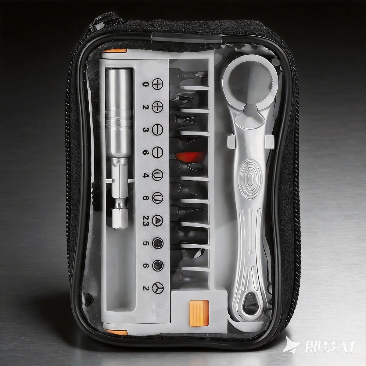 Portable Mini Ratchet Wrench Set Close Quarter Adjustable Screwdriver Bits Set 1/4 Inch Drive Hand Tool Kit for Home Repair Furniture Assembly Car Bike Maintenance Compact Easy Carry DIY Tool Set Gift for Men Father Handyman