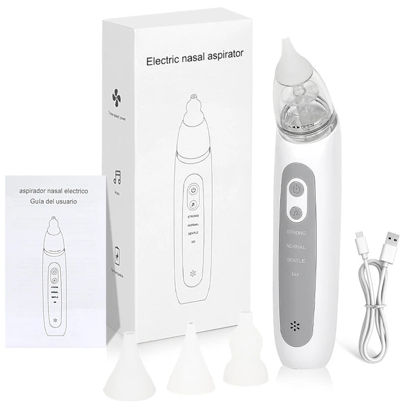 Electric Baby Nasal Aspirator With Three Suction Modes USB Charging