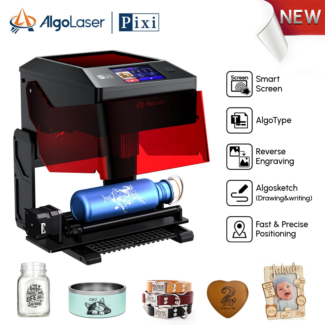 AlgoLaser Pixi Portable Touch Screen Laser Engraving Tool
