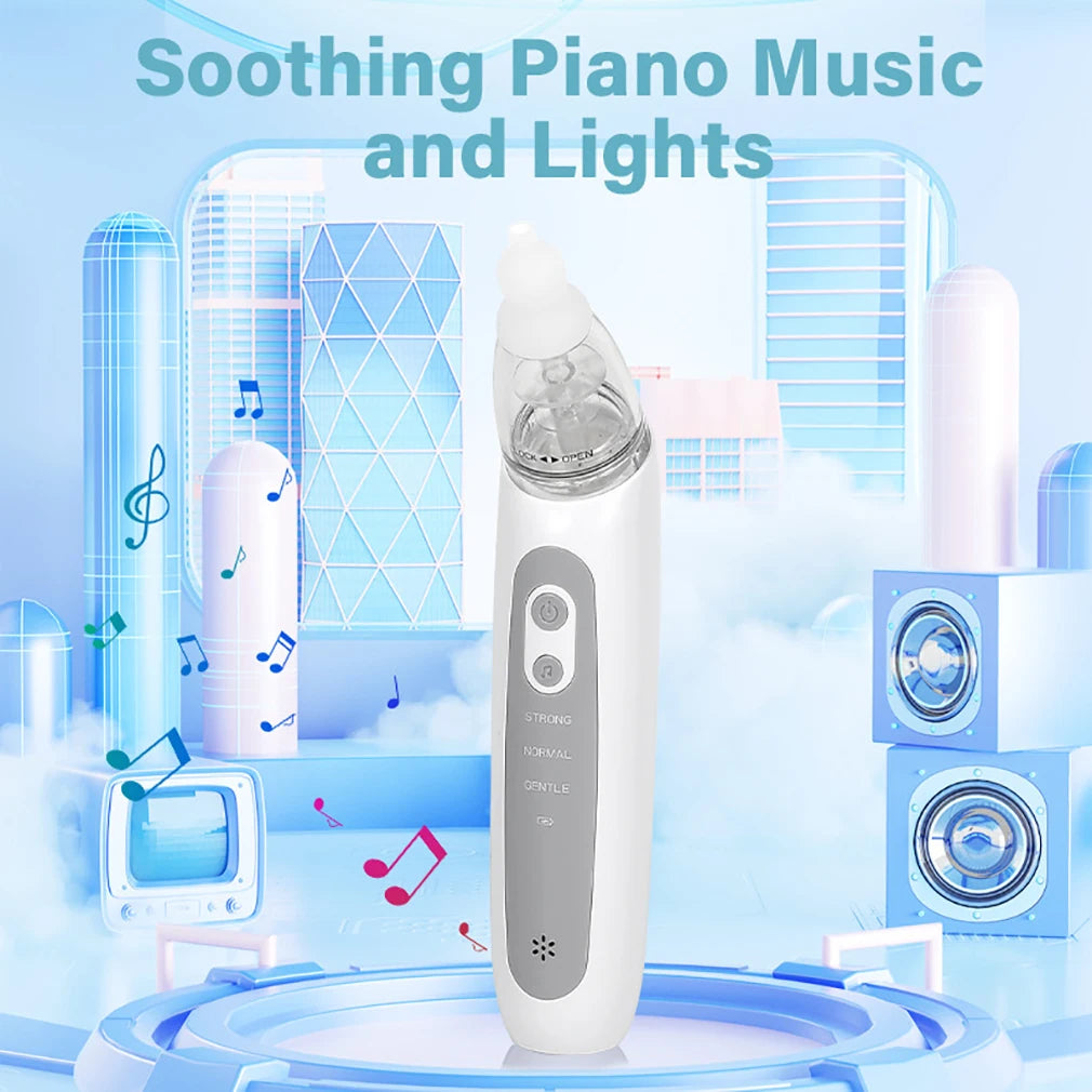 Electric Baby Nasal Aspirator With Three Suction Modes USB Charging