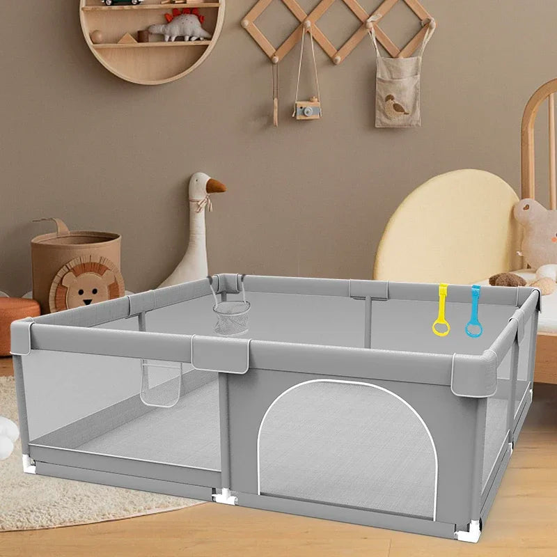 IMBABY Baby Playpen With Ball Box And Child Safety Barrier