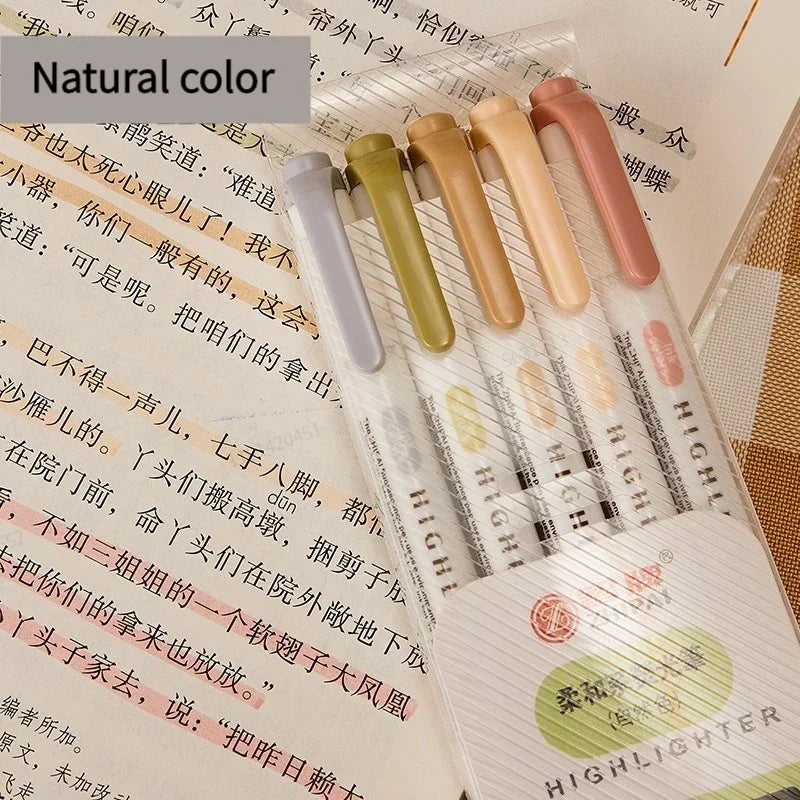 Double Headed Highlighter Pens Set For School Office Drawing