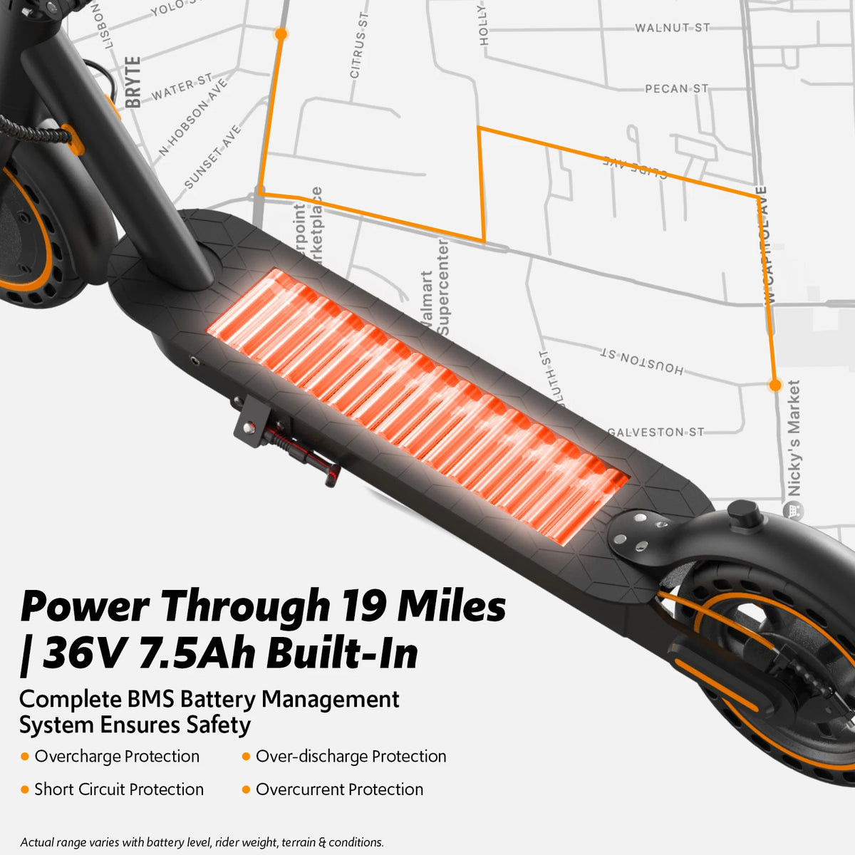 Osboo Foldable Electric Scooter For Adults With 550W Motor