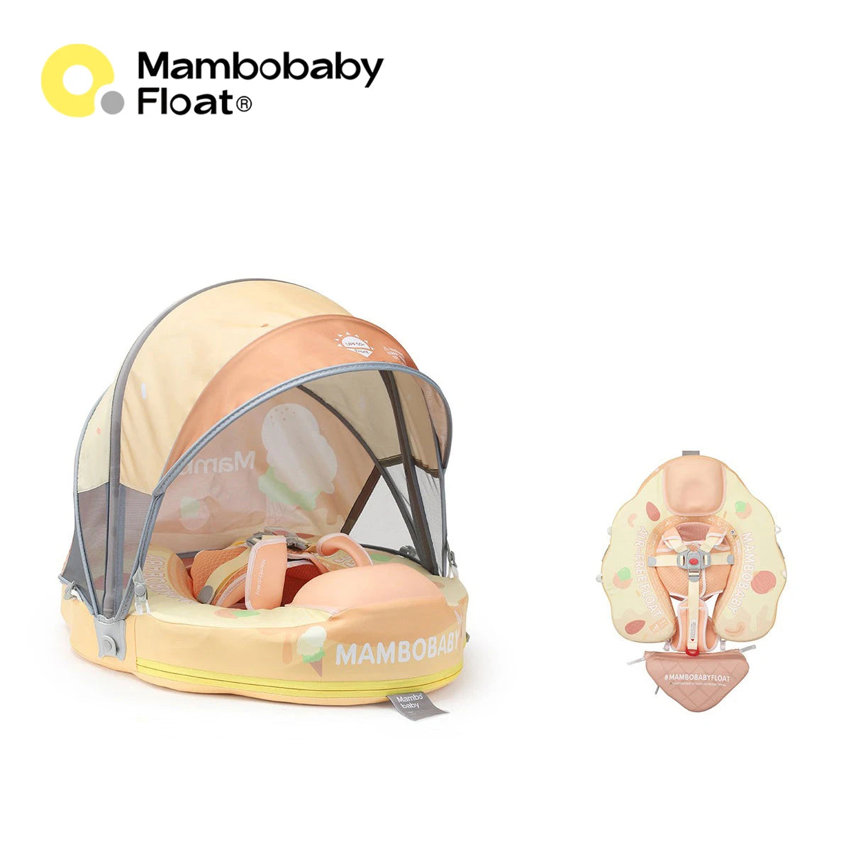 Mambobaby Air Free Chest Float With Sunshade Canopy