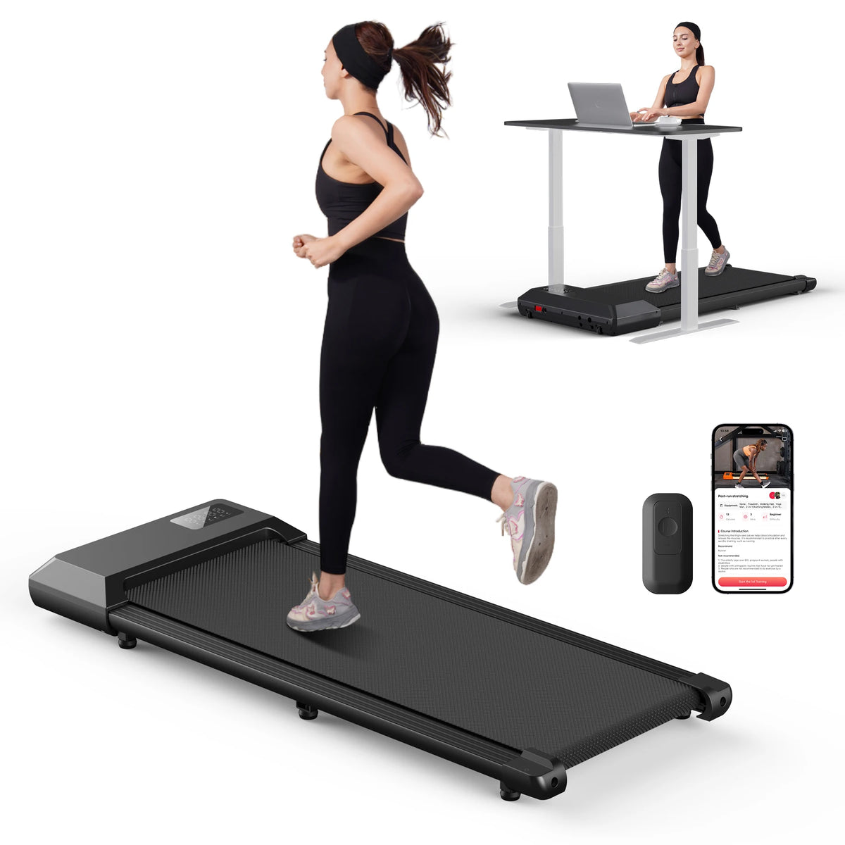 Superun Electric Home Treadmill With LCD Display And Bluetooth Connectivity