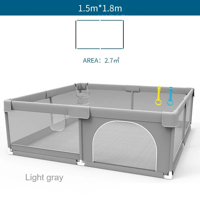 IMBABY Baby Playpen With Ball Box And Child Safety Barrier
