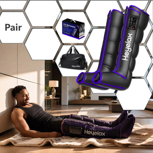 Heyelax Cordless Leg Compression Massager For Rapid Muscle Recovery