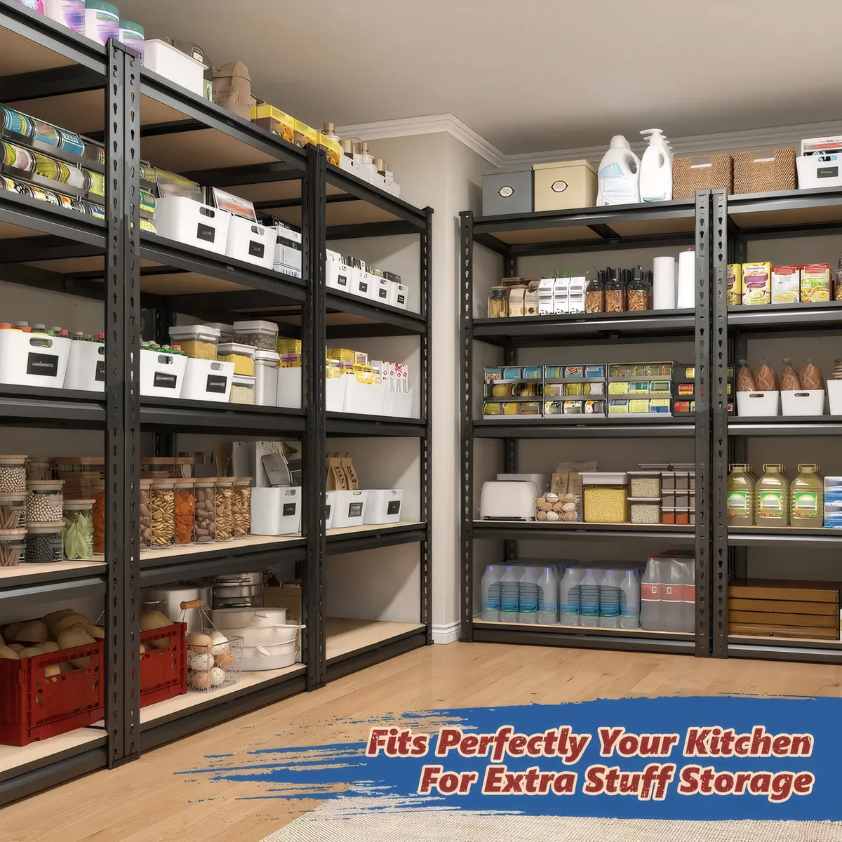 Sarenzon Heavy Duty Adjustable Steel Storage Shelves Rack