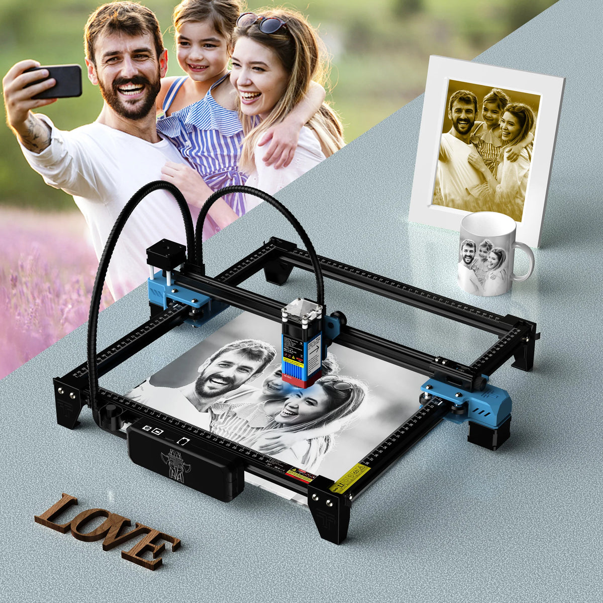 Twotrees TTS55Pro 40W Wifi Laser Engraver And Cutter