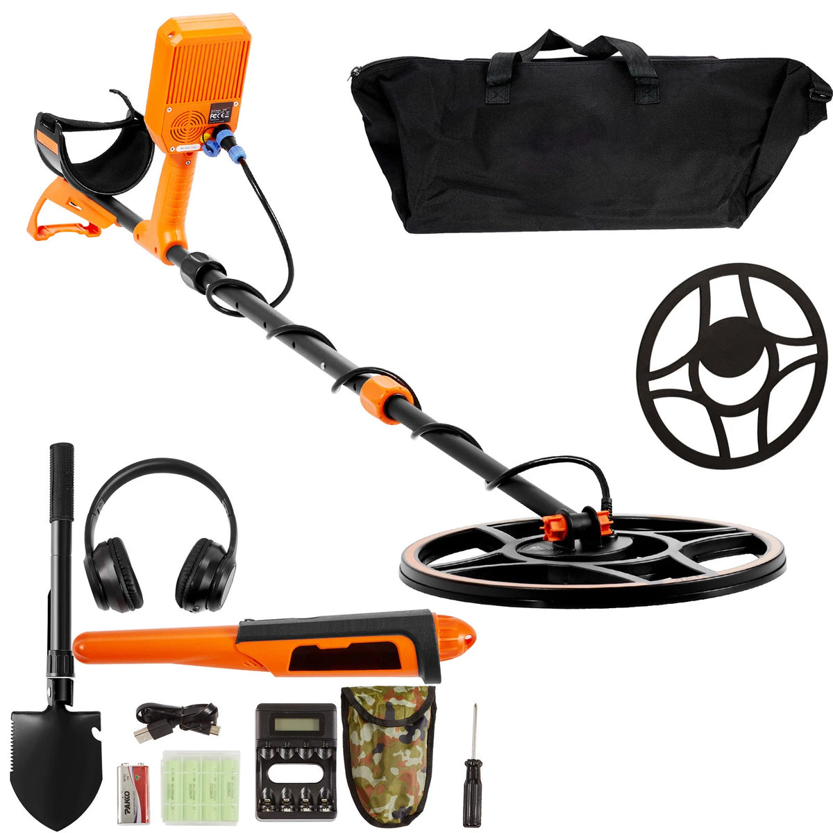 SucceBuy Professional Rechargeable Metal Detector With Digital Display