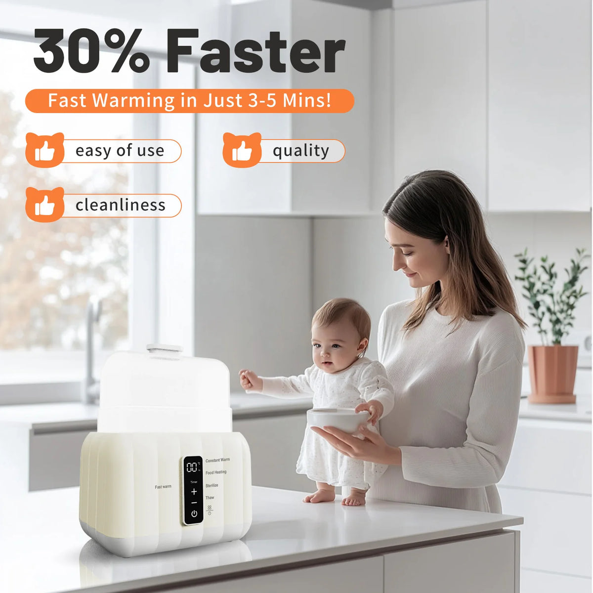 Sejoy Double Baby Bottle Warmer With Accurate Temperature Control