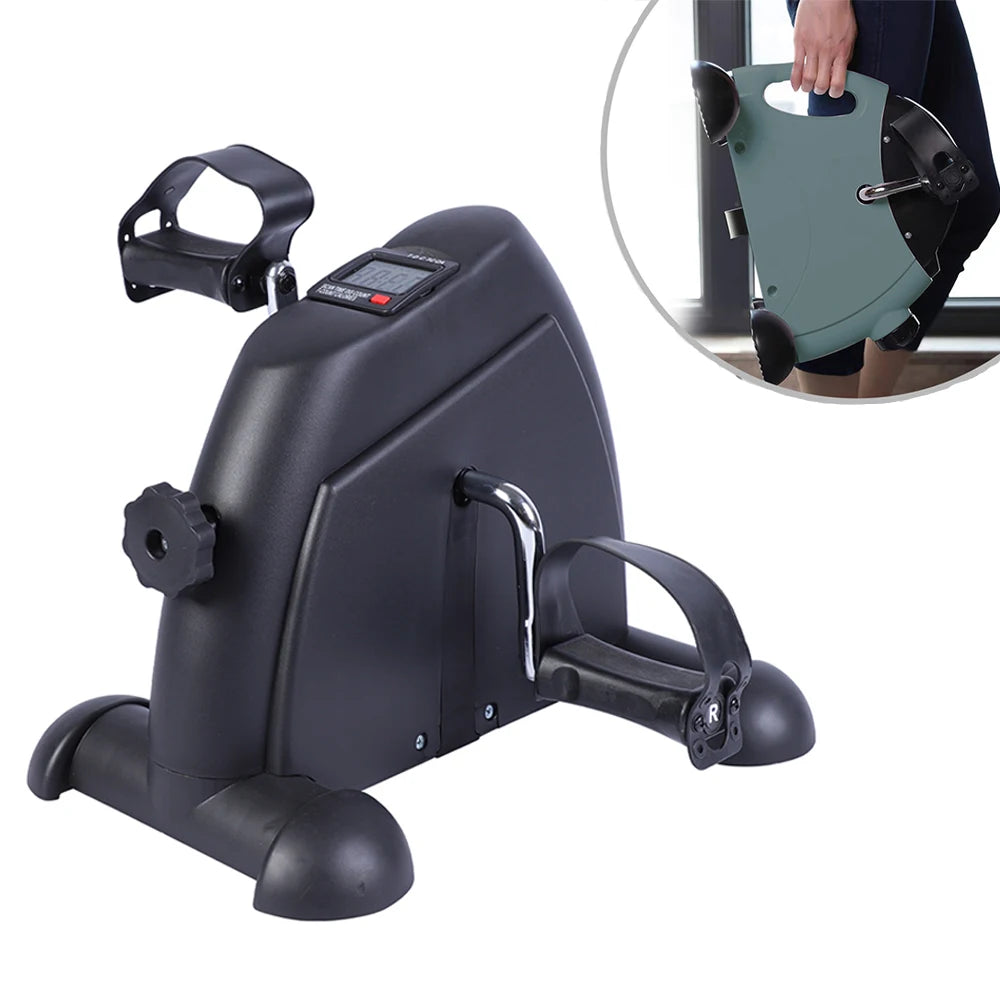 Compact Motorized Under Desk Pedal Exerciser With Digital LCD Display