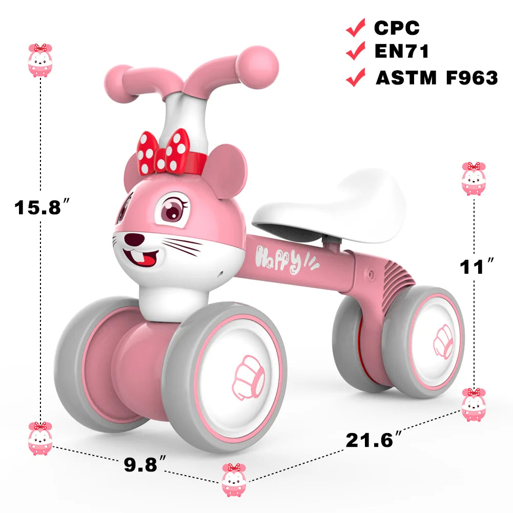 LLParty Premium Plastic Balance Bike For Young Children